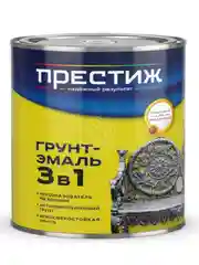 Грунт-эмаль по ржавчине Престиж 3 в 1, полуглянцевая, 1,9 кг, желтая