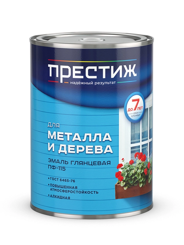 Эмаль быстросохнущая для дерева и металла Престиж, акриловая, матовая, 0,9 кг, шоколадная