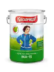 Краска масляная МА-15 Казачка, глянцевая, 6 кг, синяя