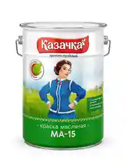 Краска масляная МА-15 Казачка, глянцевая, 6 кг, желтая
