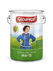 Краска масляная МА-15 Казачка, глянцевая, 6 кг, бирюзовая