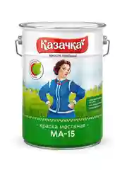 Краска масляная МА-15 Казачка, глянцевая, 6 кг, зеленая