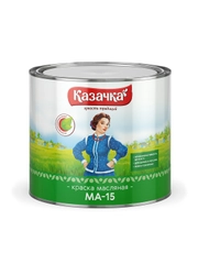 Краска масляная МА-15 Казачка, глянцевая, 1,9 кг, желтая