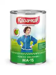 Краска масляная МА-15 Казачка, глянцевая, 0,9 кг, зеленая
