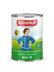 Краска масляная МА-15 Казачка, глянцевая, 0,9 кг, черная