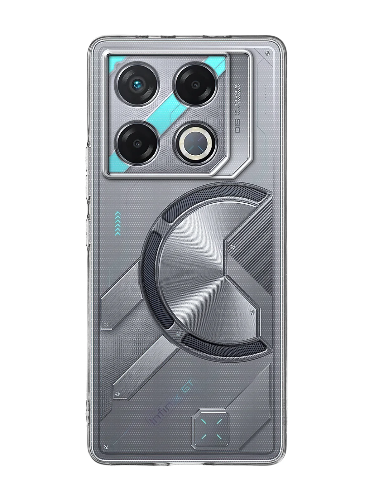 Прозрачный чехол для Infinix GT 20 Pro силиконовый BROSCORP матовый/ прозрачный, тонкий, защита камер
