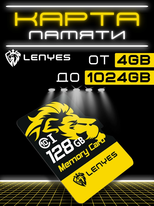 Карта памяти Lenyes Class 10, 6 объёмов