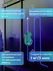 Робот мойщик окон Sonnen, 456237, распыление, датчик от падения, 26 салфеток, приложение