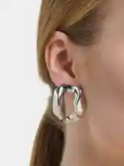 Серьги женские, "Индиго", с мятым эффектом, сережки гвоздики