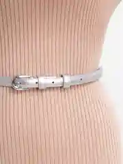Серебряный женский ремень