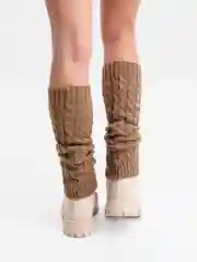 Песочный хаки гетры женские, вязаные, теплые, много цветов