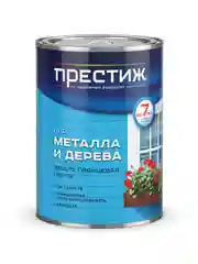Эмаль быстросохнущая для дерева и металла Престиж, акриловая, матовая, 0,9 кг, серая