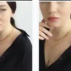 Цепочка на шею двойная