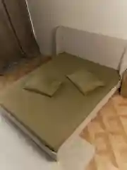 Оливковый комплект постельного белья Luxury, 1,5-спальный, микрофибра, премиум