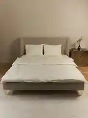 Слоновая кость комплект постельного белья Luxury, двуспальный, микрофибра, премиум-класс