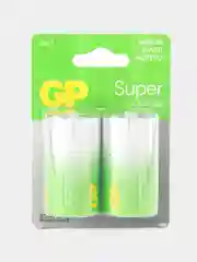 Батарейки GP Super G-Tech LR20 (D) 2 шт, алкалиновые, для газовой колонки