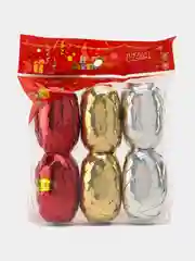 Лента упаковочная голографическая, набор микс, 6 штук