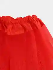 Красный комплект для малышей, набор юбка и повязка на голову, юбка пачка и повязка с цветком