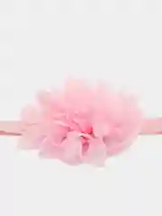 Розовый комплект для малышей, набор юбка и повязка на голову, юбка пачка и повязка с цветком