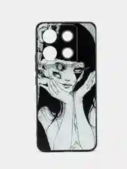 Белый чехол для Xiaomi Poco X6 5G с принтом, с рисунком (Поко Икс 6 5 Джи)