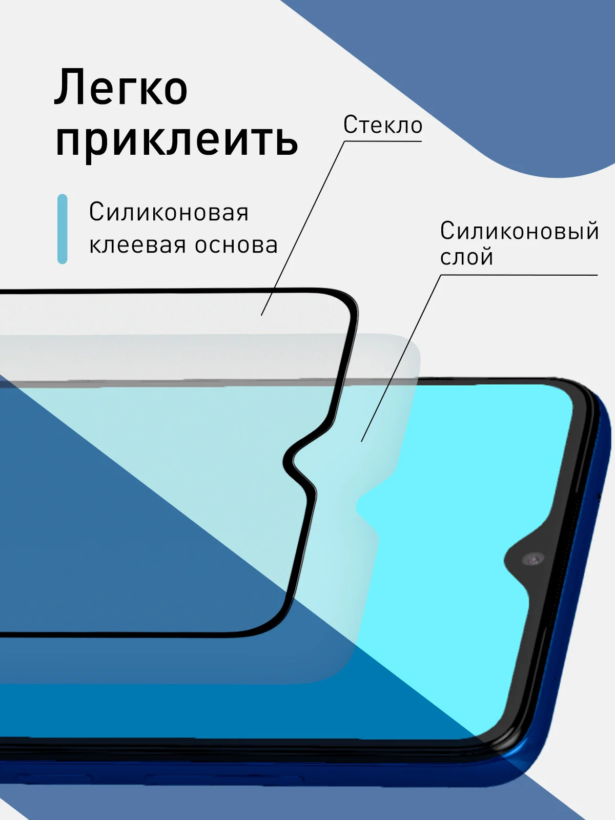 Стекло для Xiaomi Redmi Note 8 Pro защитное ROSCO олеофобное с рамкой, матовое, антишпион