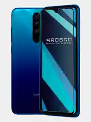 Стекло для Xiaomi Redmi Note 8 Pro защитное ROSCO олеофобное с рамкой, матовое, антишпион