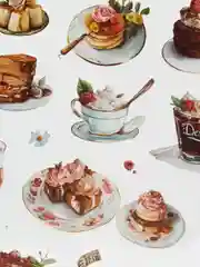 Кремовый наклейки набор более 100 шт. кофе кексы еда