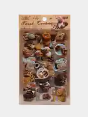 Шоколадный наклейки набор более 100 шт. кофе кексы еда