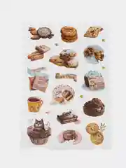 Шоколадный наклейки набор более 100 шт. кофе кексы еда