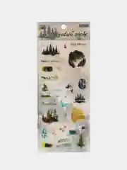 Хром набор наклеек 30 шт. природа