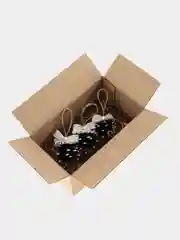 Елочные новогодние украшения ручная работа "Сосновая шишка", игрушка на елку 3 штуки