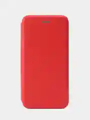 Красный чехол-книжка для Samsung Galaxy A22 4G, M32 с визитницей / отделом для карточки