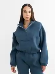 Голубой костюм спортивный женский теплый
