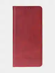 Красный чехол-книжка для Redmi 14C (4G) / Poco C75 из высококачественной искусственной кожи