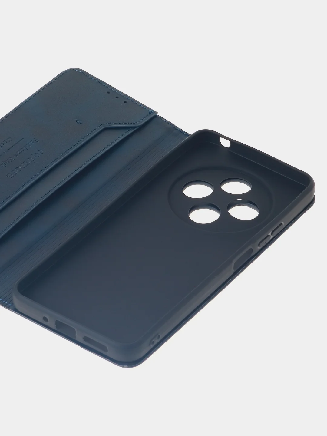 Синий чехол-книжка для Redmi 14C (4G) / Poco C75 из высококачественной искусственной кожи
