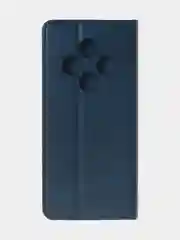 Синий чехол-книжка для Redmi 14C (4G) / Poco C75 из высококачественной искусственной кожи
