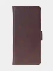 Терракотовый чехол-книжка для Redmi 14C (4G) / Poco C75 из высококачественной искусственной кожи