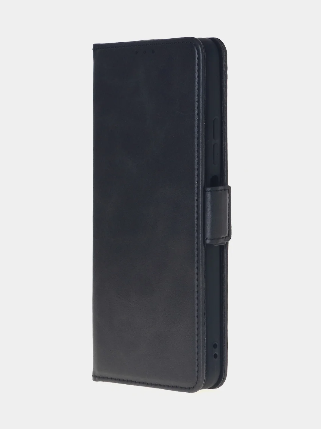 Угольный чехол-книжка для Redmi 14C (4G) / Poco C75 из высококачественной искусственной кожи