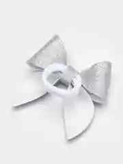 Серебряный детские резинки бантики для девочек новогодние, праздничные