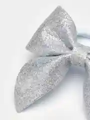 Серебряный детские резинки бантики для девочек новогодние, праздничные