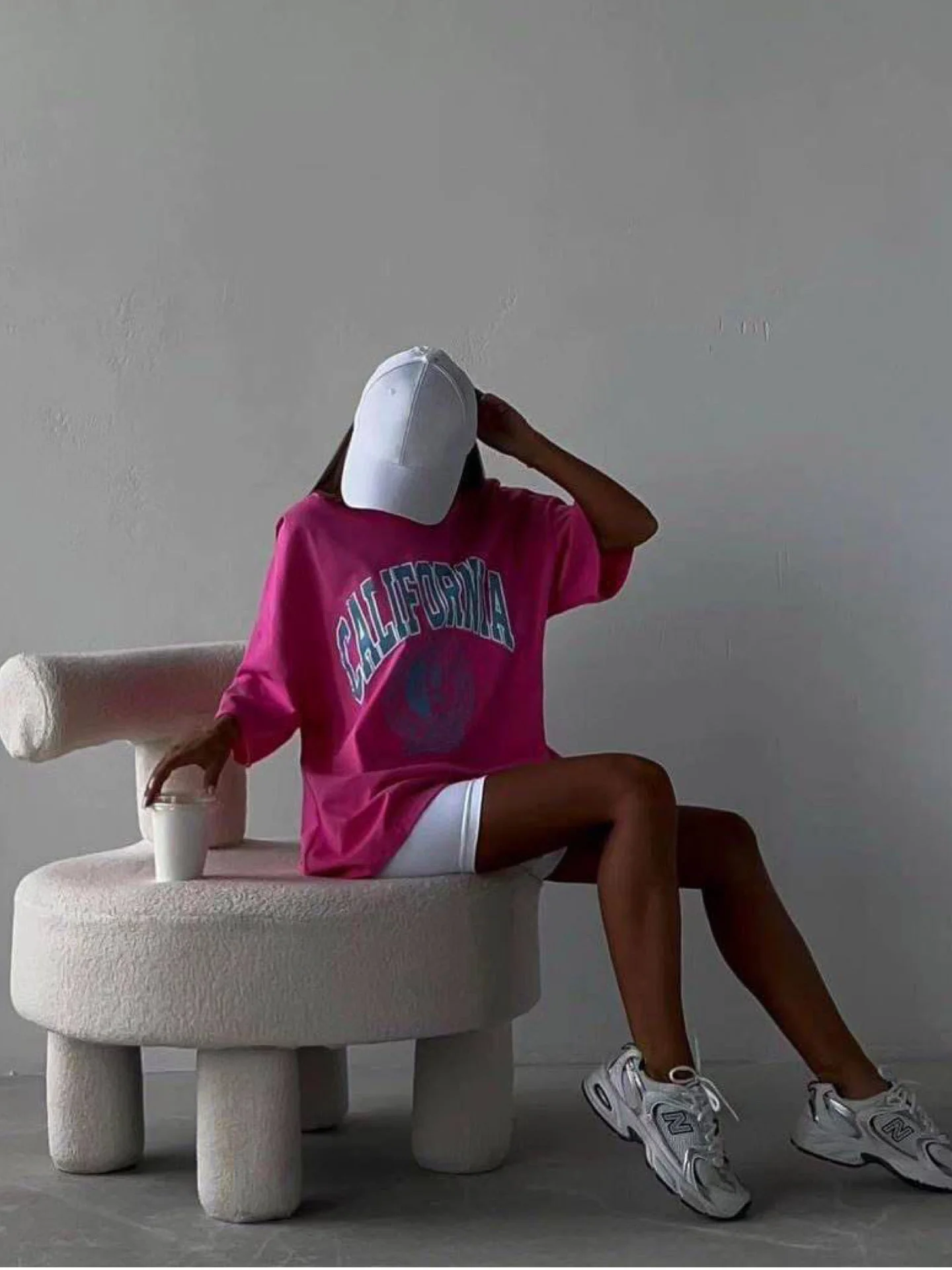 Розовый футболка женская оверсайз, 100% хлопок, OVERSIZE