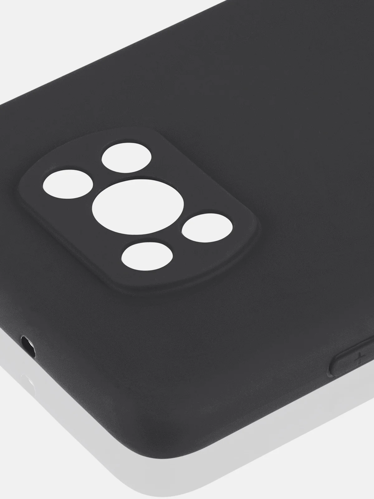 Черный чехол для Xiaomi Poco X3 NFC/X3 Pro силиконовый ROSCO матовый/прозрачный с защитой камер