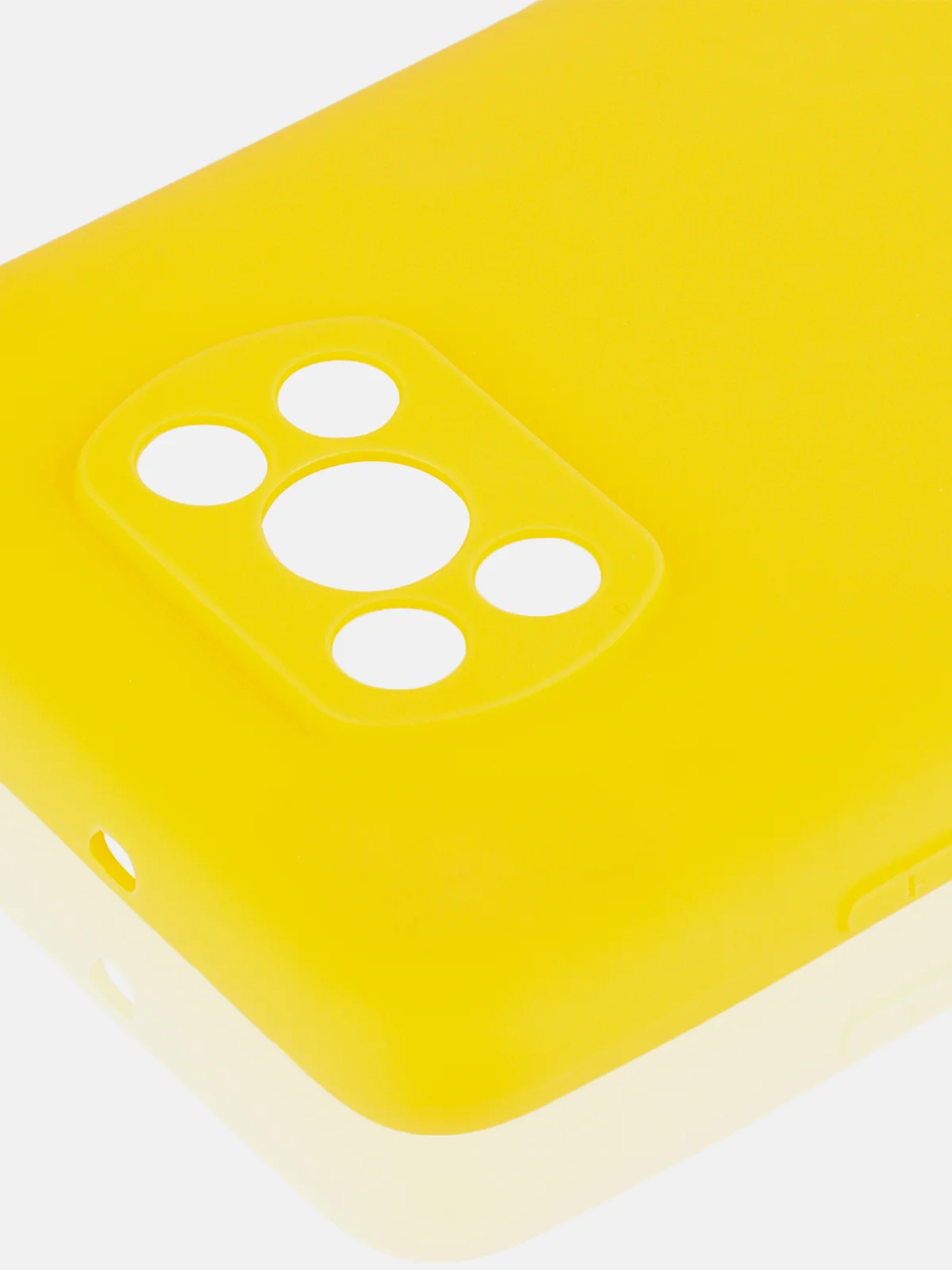 Желтый чехол для Xiaomi Poco X3 NFC/X3 Pro силиконовый ROSCO матовый/прозрачный с защитой камер