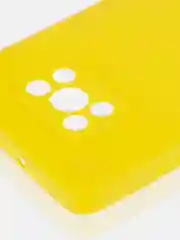 Желтый чехол для Xiaomi Poco X3 NFC/X3 Pro силиконовый ROSCO матовый/прозрачный с защитой камер