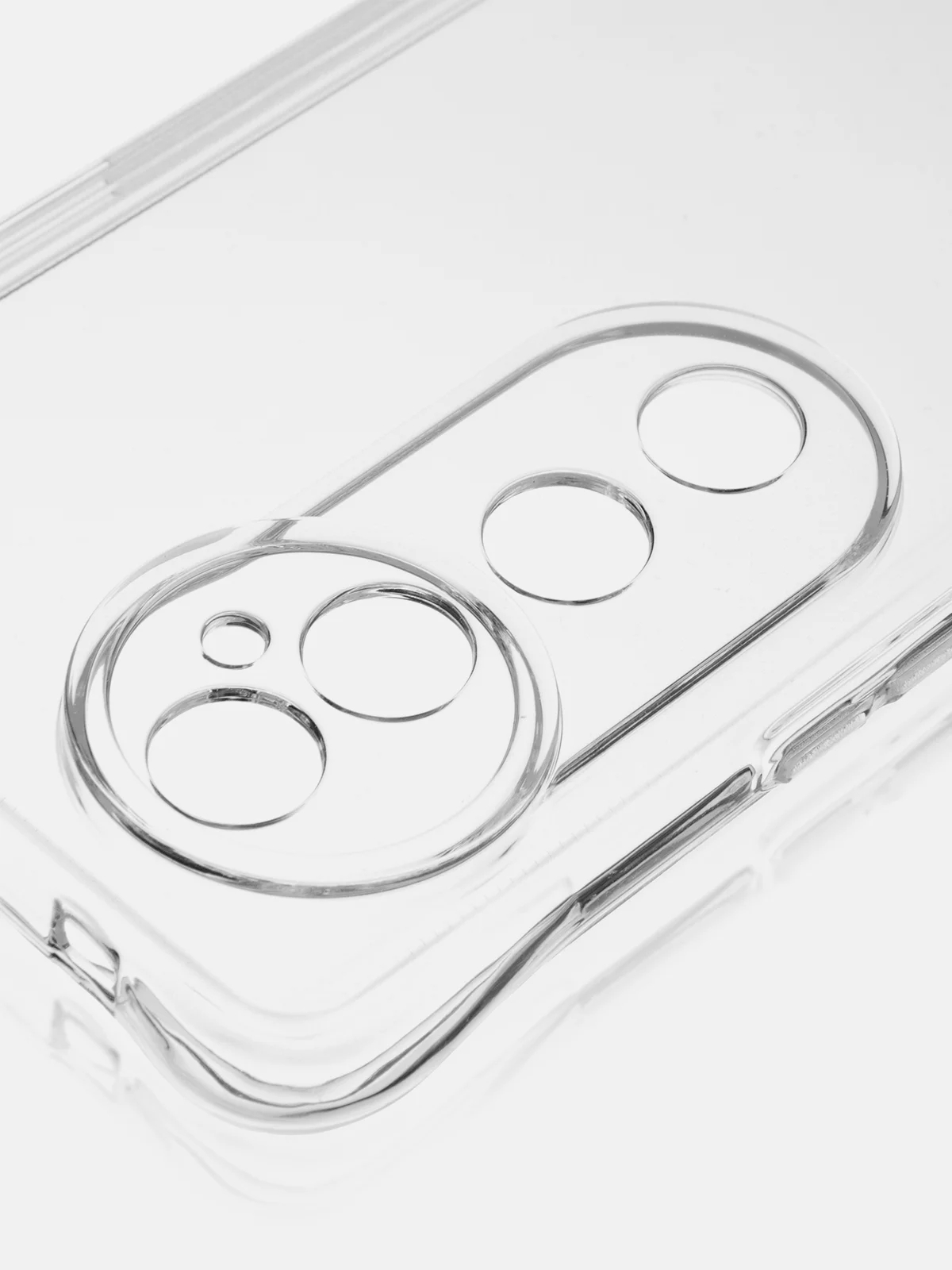 Прозрачный чехол для Vivo V40 противоударный силиконовый ROSCO прозрачный с защитой камер, углов