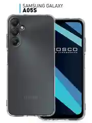 Прозрачный чехол Samsung Galaxy A05, A05s, матовый, прозрачный, ROSCO силиконовый, с защитой камер