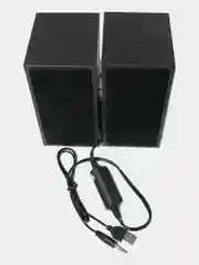 Колонки для компьютера деревянные, 2х3Вт, USB