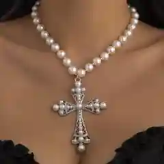 Серый металлик колье из жемчуга, чекер, жемчужное колье, бусы, ожерелье из жемчуга,чёкер
