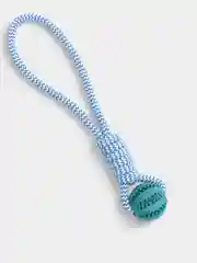 Синий игрушка для собак мелких пород мяч с канатом