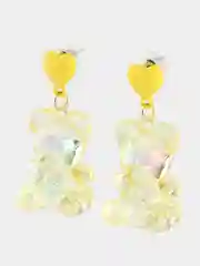 Желтый серьги женские